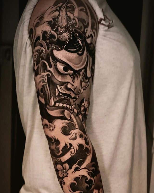 Pitbull Tattoo Phuket - Full arm sleeve Tattoo⚡ Style: Black & Grey  Realistic ⚫⚪ Artist: Korn🇹🇭 | Facebook