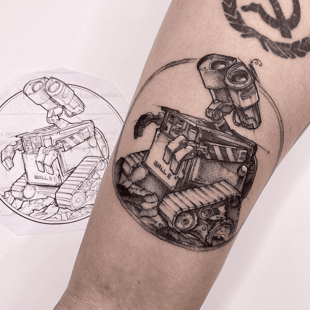 WallE and Eve tattoo by Kiwi Tattoo  Post 31059